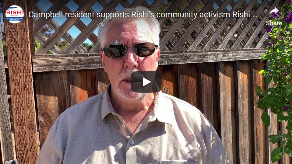Campbell resident supports Rishi's community activism