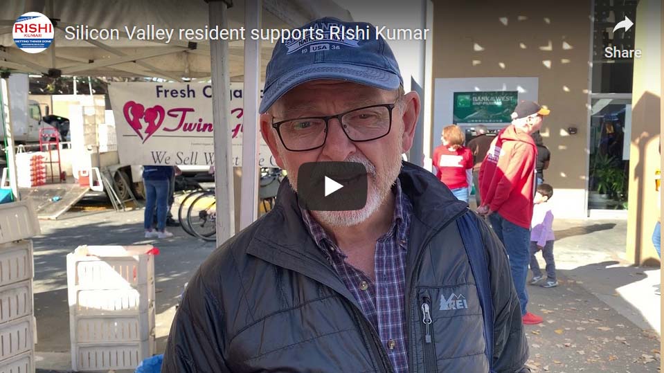 Silicon Valley resident supports Rishi Kumar
